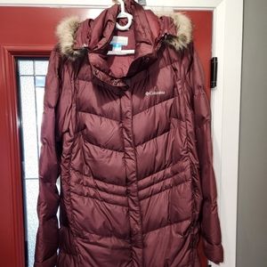 Women's Columbia down filled jacket